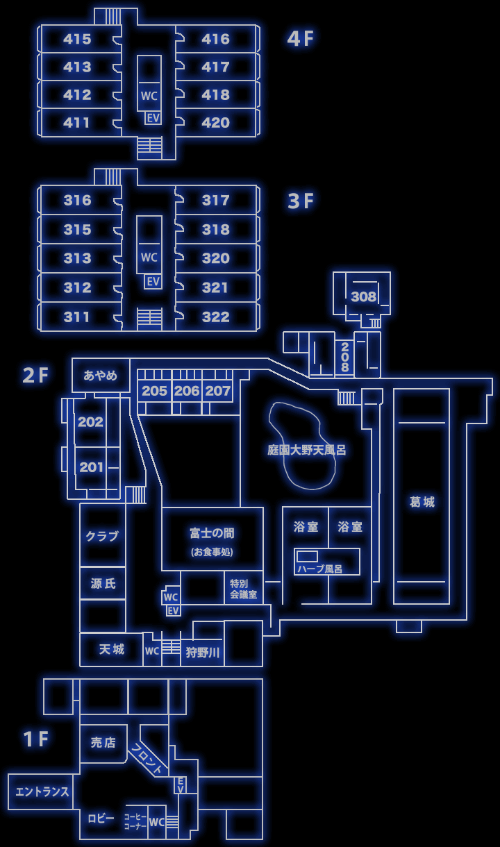 >館内案内図